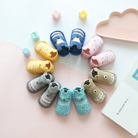 

YIFU Baby Unisex Fox Animal Booties Soft Sole Anti-Slip First Walkers Socks Shoes
