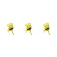 thumbnail image 4 of Destyer 1/2/3/5 Coffre-Fort et Réutilisable de Mariage Boutonnière - Apparence Réaliste Large Épingle d'Application Fixation Broches Tissu Fleurs Jaune 3PCS, 4 of 6