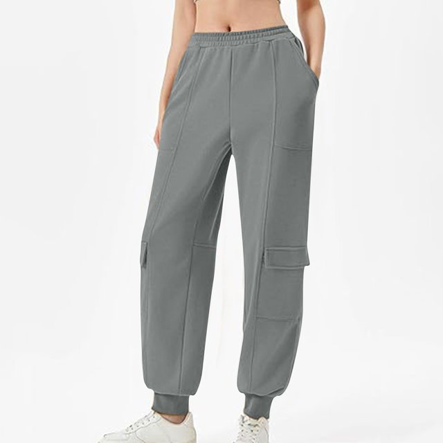 Leggings Larges Décontractés Amples de Sport Unis pour Femmes