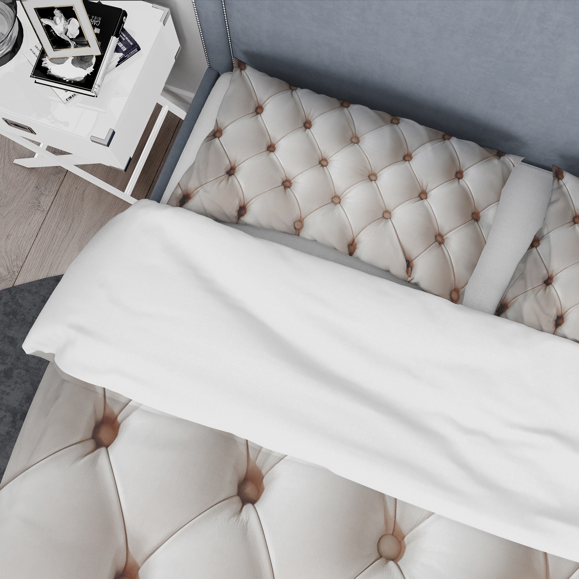 Designart 'Diamond Shaped Leather Couch' Modern & Contemporary Duvet Cover Set