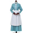 thumbnail image 4 of GRACEART Pioneer Woman Costume Robe de Prairie Coloniale pour Femmes 100 % Coton, 4 of 4