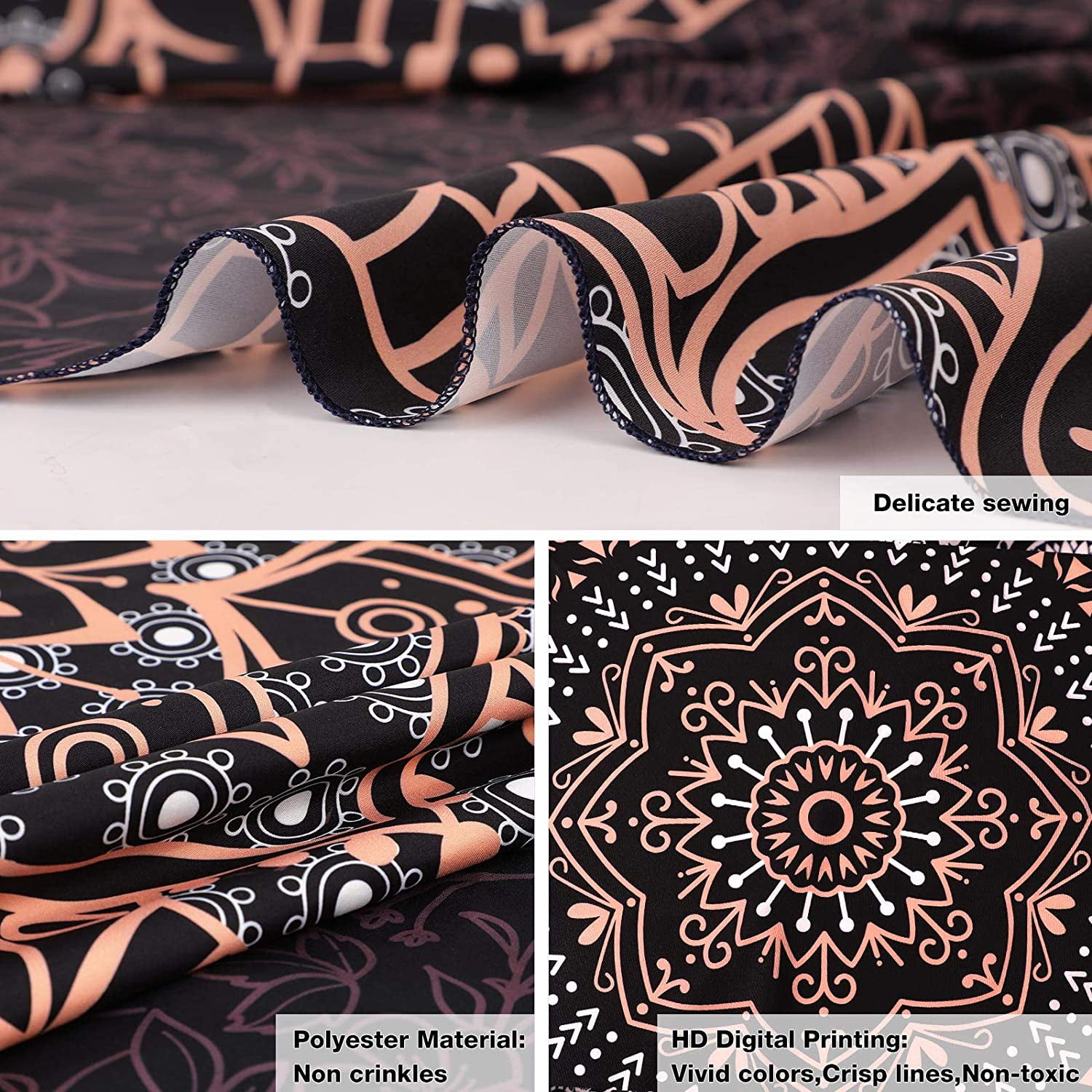 Black mandala wall art hotsell