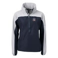thumbnail image 2 of Women's Cutter & Buck Navy/Gray New York Yankees Charter Eco Recycled Anorak Jacket, 2 of 3