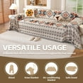 thumbnail image 7 of Croniis Boho Sofa Cover with Anti-slip Velcro Tape, Couch Blanket Cover Sectional Sofa Cover for Boho Style, Revitalizing the Old Sofa,Couch Protector,Cotton weaving Maple Leaf Pattern 71*134in, 7 of 7