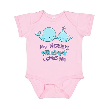 

Inktastic My Nonni Whale-y Loves Me Gift Baby Boy or Baby Girl Bodysuit