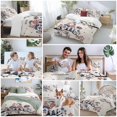 thumbnail image 6 of 4th of July Bedding 3 Piece Duvet Cover Set Queen Size, Independence Day Gnomes Blue Red Star Tree Rustic Soft Microfiber Comforter Cover with Zipper Closure & Pillowcases, FadeResistant Quilt Cover, 6 of 9