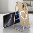 thumbnail image 2 of Magnetic for iPhone 16 Pro Phone Case, [Full Camera Protection] [Compatible with Magsafe] Shockproof Protective Magnetic 2-in-1 Hard PC Ultra Slim Phone Case Cover for iPhone 16 Pro,Gold, 2 of 13