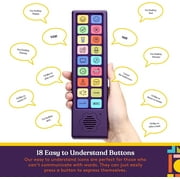 Special Supplies AAC Device for Kids and Adults – 12 Talking Buttons for Speech Therapy – Talker Buddy for Non Verbal Communication Tool with Storage Bag