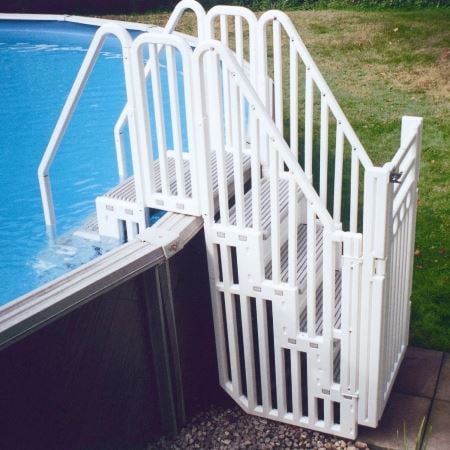 Step Not Included Confer Above Ground Pool Blue Enclosure Kit for use with Confer Step 1 