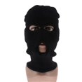 thumbnail image 2 of 1PC Funny Spoof Car Seat Headgear Headrest Cover 3 Hole Knitted Face Mask Seat Cover Car Creative Seat Decorations Accessories, 2 of 16