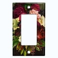 thumbnail image 5 of Metal Light Switch Plate Outlet Cover Rose Red White Wallpaper ROS020, 5 of 13