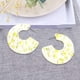 thumbnail image 4 of Pendientes en forma de C exagerados pop de personalidad, 4 of 5