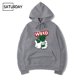 thumbnail image 5 of Sudadera con capucha de forro polar con estampado de diseño de hip hop y marihuana para hombre y mujer, ropa de invierno divertida y negra para otoño, 5 of 5