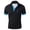 Black, variant on Men Polo Shirts Short Sleeve Deer Print Lapel T Shirt Color Matching Loose Business Foreign Trade Casual Polos for Men Black L