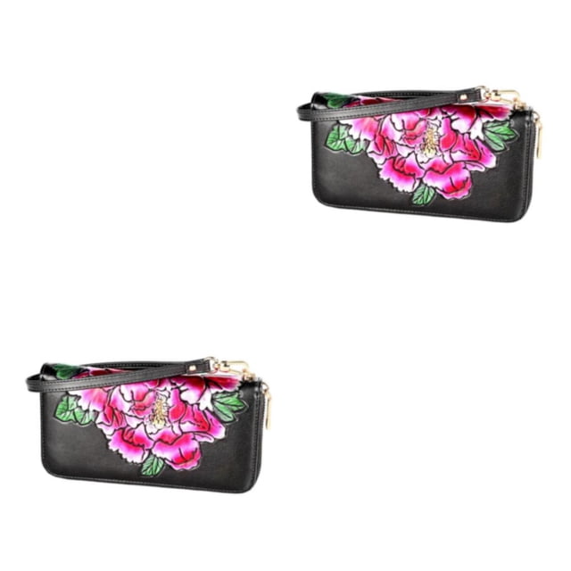 Monedero de cuero Sonducket para mujer cremallera portátil elegante resistente al agua Type6 NO6