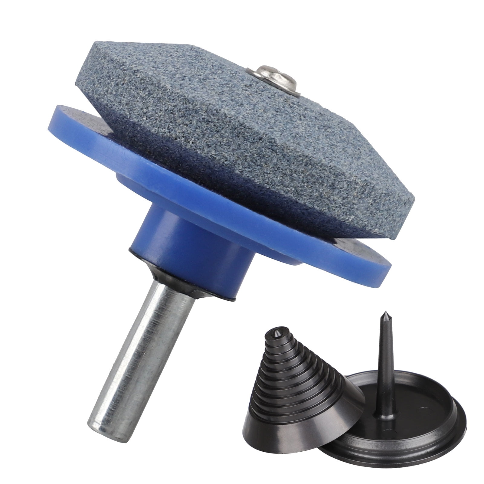 EEEKit Rotary Lawn Mower Blade Balancer & Lawn Mower Blade Sharpener Kit, Lawn Mover Blade