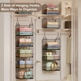 thumbnail image 3 of Organizador Colgante de Closet Sonyabecca de 5 Niveles con Ganchos y Cestas, 3 of 7