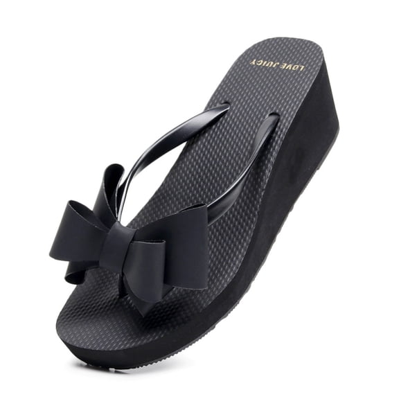 Women Wedge Flip Flops Non Slip Platform Thong Sandals Beach Shower Summer Slides