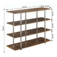 thumbnail image 5 of Convenience Concepts Designs2Go XL Highboy 4 Tier TV Stand, Espresso, 5 of 5