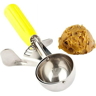 2.75 Ounce Portion Scoop, 1 Durable Cookie Scoop - #16, With Blue Handle,  Stainl