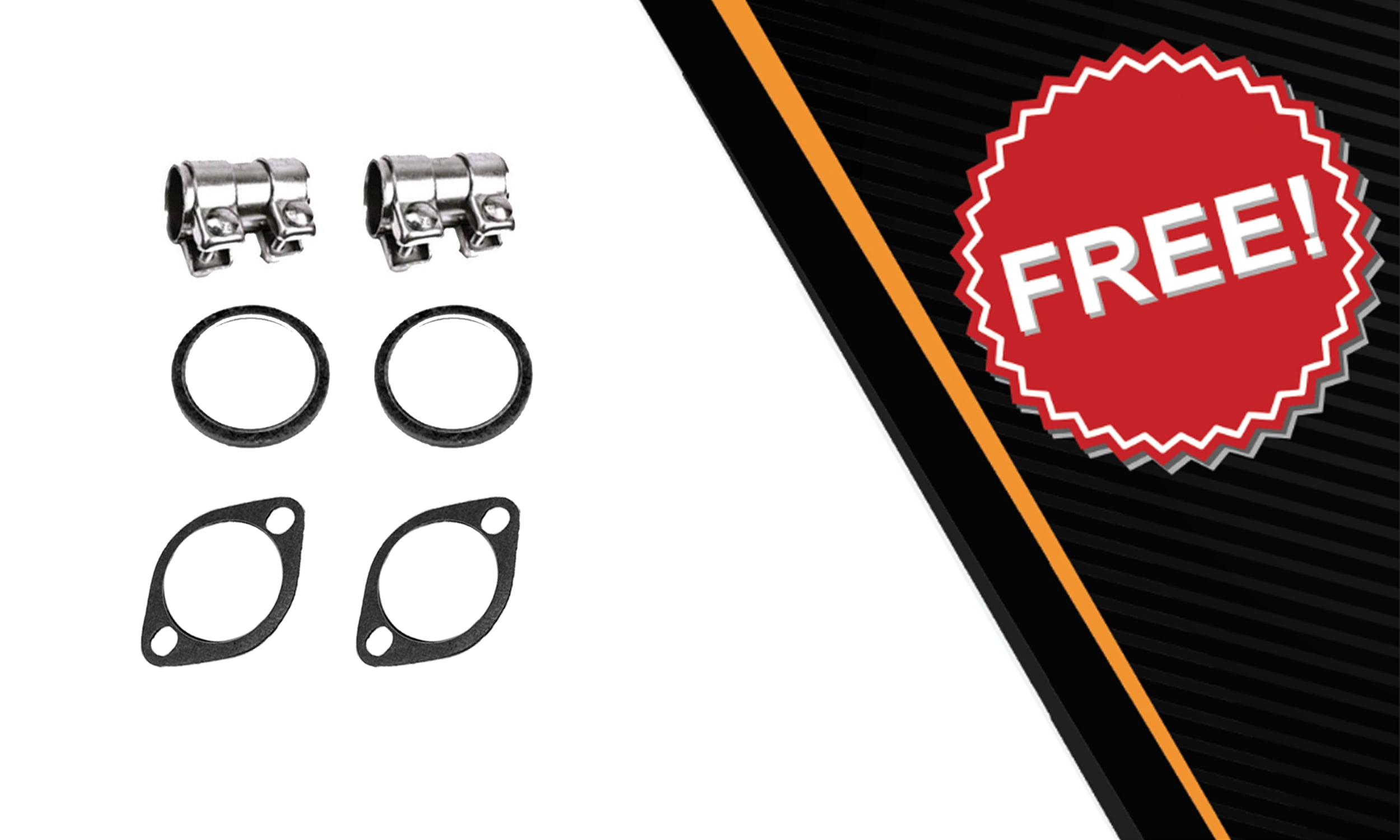 Northeastern Exhaust Flex Pipe & Muffler Assembly Kit Fits 2009-2012 Mazda CX-9 3.7L SUV - Direct Fit