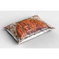 thumbnail image 2 of Ambesonne Rustic Pillow Sham 2 Pack, Door Vintage, 36"x20", Grey Orange, 2 of 3