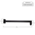 thumbnail image 3 of CNX Cuello Para Regadera De Acero Inoxidable Negro 40cm CNX CUE-017, 3 of 5