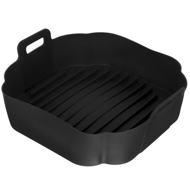 Miangastore Doublure en Silicone pour Friteuse à Air Chaud Casserole en Silicone pour Friteuse à Air Doublure de Cuisson pour Friteuse à Air Accessoire