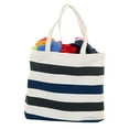 thumbnail image 4 of Blue Stripes Canvas Shopping Tote Bag, 4 of 7