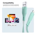 thumbnail image 6 of Powertek MFi USB-A to Lightning Two-Tone Pastel Fast Charge Cable, 6 ft, Mint, 6 of 8