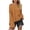 Yellow, variant on Lovskoo Sweaters for Women Casual Loose Long Sleeve Knitting Round Neck Sweater Blouse Tops Beige