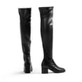 thumbnail image 4 of Dream Pairs Women's Laurence Chunky Heel Boots Over-the-Knee Long Stretch Sexy Fall Shoes, 4 of 6