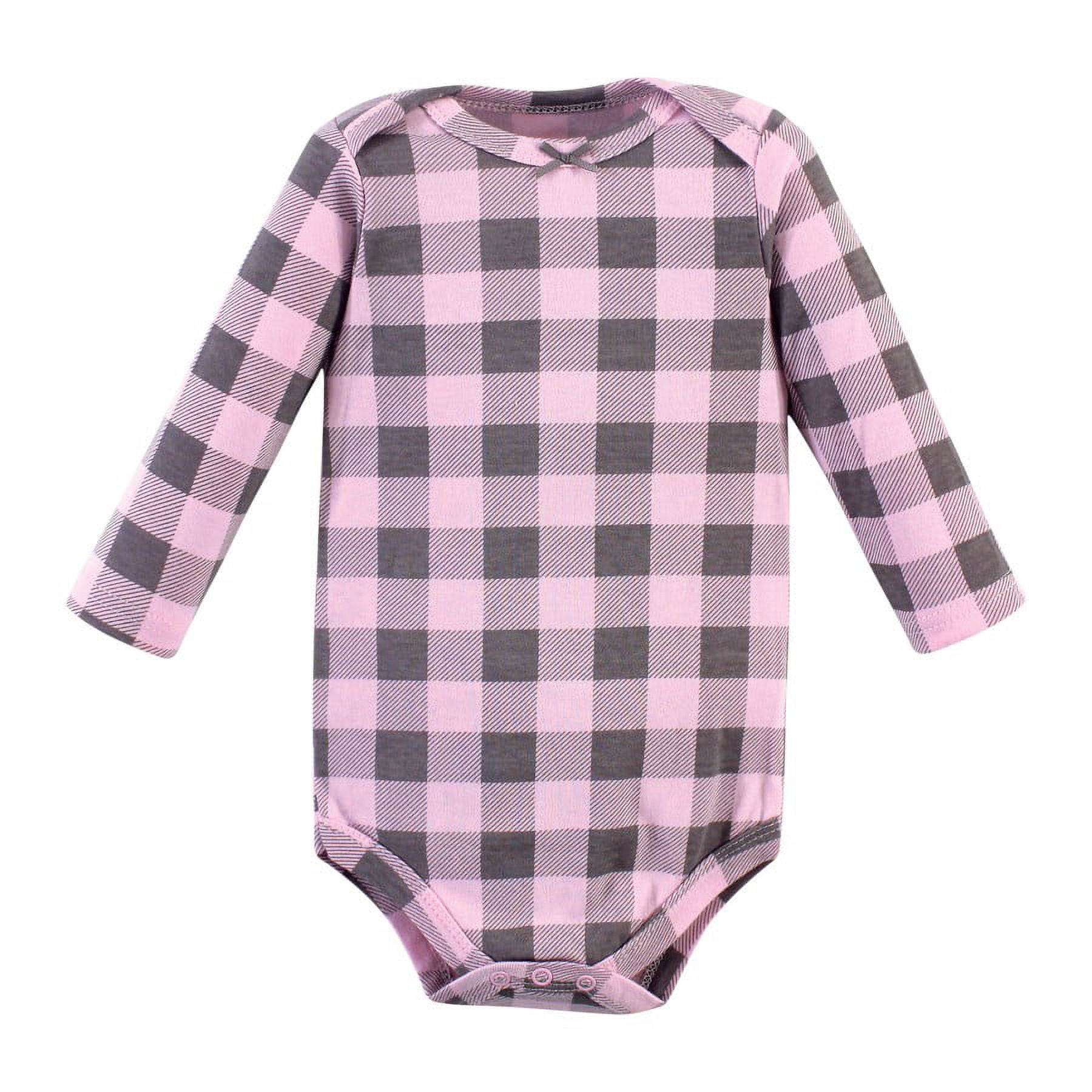 Hudson Baby Cotton Long-Sleeve Bodysuits, 3-Pack, Newborn- 24 Months