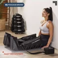 thumbnail image 4 of Sharper Image Leg Air Compression Massager | 25"-31" Full Leg Wraps (Small and Medium) | 4 Massage Modes | Adjustable Intensity | Handheld Controller - Open Box, 4 of 5