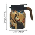 thumbnail image 3 of GUANGHONG 316 Stainless Steel Thermal Carafe with Elegant Pattern Tea Infuser Mug Home Brewing Pot Separate Tea & Water Compartment Leak Proof Design for Daily Use Large Drinking Cups Set, 3 of 5