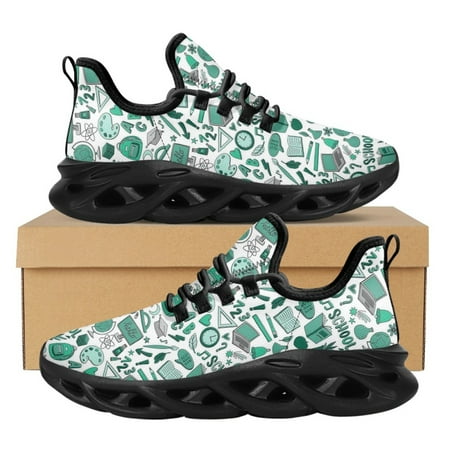 

School Students Learning Pattern Sneakers Summer Ladies Cozy Non-slip Breathable Flat Shoes Back to School Gift Chaussure Femme