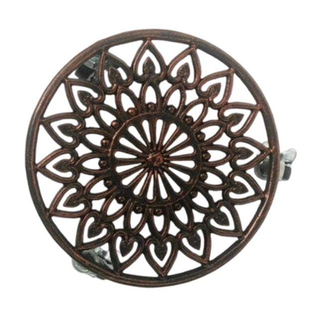 Almencla Support Roulant pour Plantes Terrasse Jardin Salon Patio Intérieur Extérieur avec Roues Cuivre Rougeâtre 29 cm