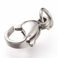 thumbnail image 4 of 20pc 304 Stainless Steel Lobster Claw Clasps With Jump Ring Stainless Steel Color, 4 of 4
