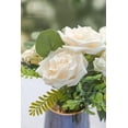 thumbnail image 4 of Artificial Flowers 16pcs 3.5" Real Looking Ivory Foam Fake Avalanche Roses with Stems for DIY Wedding Bouquets Bridal Shower Centerpieces Floral Arrangements Party Tables Home Decorations, 4 of 5