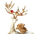 thumbnail image 5 of Tongina 2 Pieces Deer Statues Desktop Ornaments Elk Reindeer Sculptures Decorative Figurines for Living Room Bookshelf Souvenirs Gift, 5 of 7