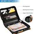 thumbnail image 3 of FORMRS Zipper Binder with Shoulder Strap 2-inch Ring 500 Sheet Capacity File Bag, Bright Floral, 3 of 5