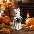thumbnail image 5 of Halloween Candy Bowl, Ghost Shaped Resin Candy Dish, Boo Ghost Serving Tray, Halloween Decorations Indoor, Home Party Fall Decor for Porch Mantel Tabletop, 5 of 8