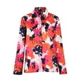 thumbnail image 4 of CEHVOM Chemise Décontractée à Manches Longues Col en V Imprimé Floral pour Femmes, 4 of 8