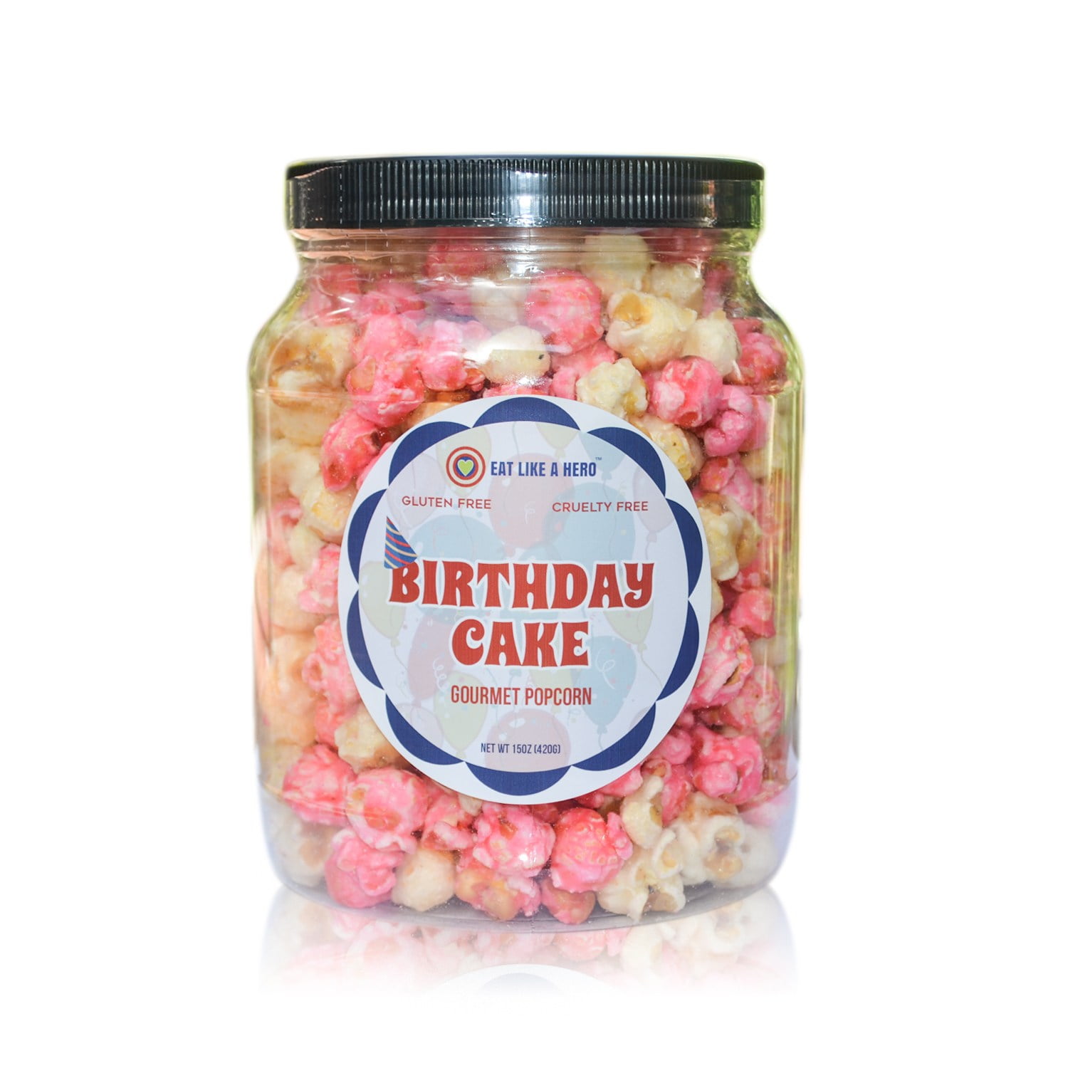 Birthday Cake Popcorn GlutenFree PlantBased Vegan NonGMO Flavored