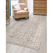 Jill Zarin Uptown Collection Area Rug - Central Park (5' 3" x 8' Rectangle Gray/Ivory)