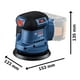 thumbnail image 5 of Lijadora Roto Orbital Bosch Inalámbrica GEX 185-LI 18V SB Brushless, 5 of 8