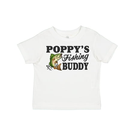 

Inktastic Poppy s Fishing Buddy Boys Toddler T-Shirt