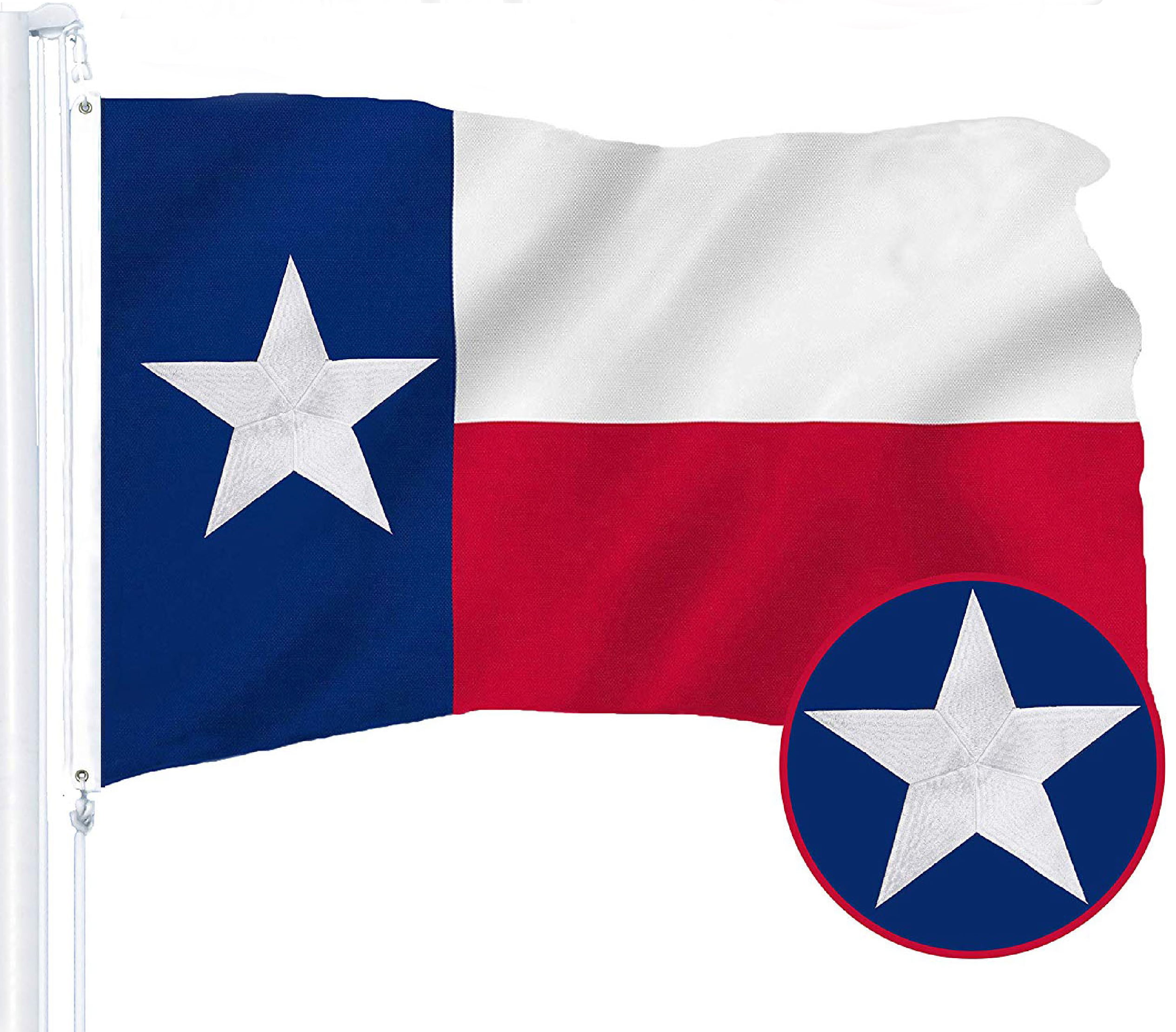 2x3 Texas Lone Star State Flag 2'x3' Super Polyester House Banner Brass Grommets 