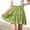 Green, variant on Girls Double Layer Ruffle Short Skirt for Kids Casual Daily Wear Tie Waist Skirt for Big Kids Tweens School Outings Spring Summer Wear All Occasion Apparel