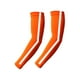 thumbnail image 2 of Mangas de brazo refrescantes, 1 par, con tira reflectante, unisex, ligeras, transpirables, multifuncionales, para golf, correr de noche, tenis. Naranja, 2 of 8